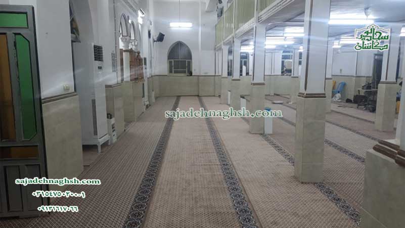 نصب فرش تشریفات در مسجداهل سنت میناب